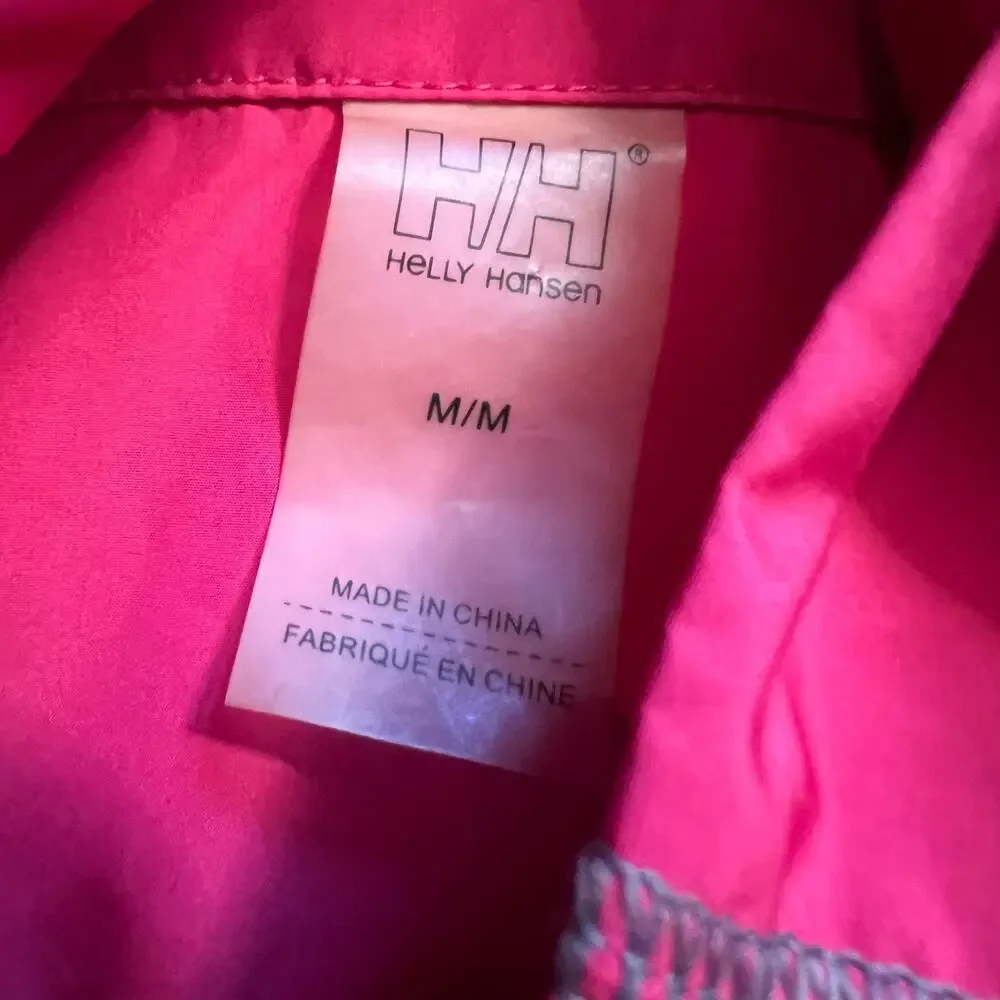 Helly Hansen Jacket Women Medium Pink Windbreaker Performance Coat